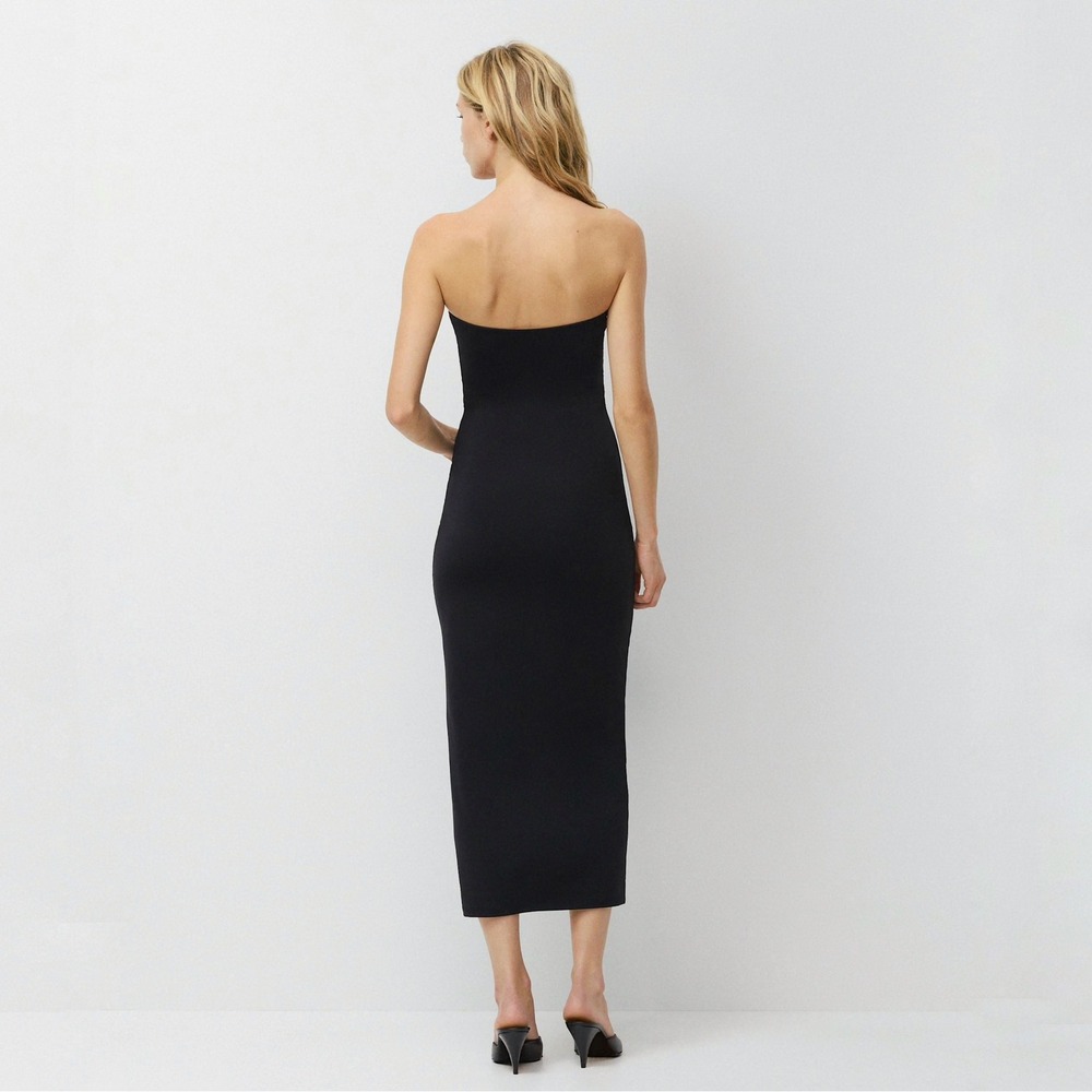 Aritzia | Babaton | Original Contour Enrapture Maxi Tube Dress Black Size L - Picture 2 of 15